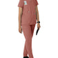 Women's Three-Pocket Modern Fit Notch Neck Top - C12213 - Wildrose