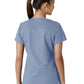 Women's Four-Pocket V-Neck Knit Panel Top - C12313 - Ceil Blue