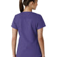 Women's Four-Pocket V-Neck Knit Panel Top - C12313 - Grape