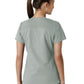 Women's Four-Pocket V-Neck Knit Panel Top - C12313 - Grey