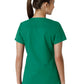 Women's Four-Pocket V-Neck Knit Panel Top - C12313 - Hunter
