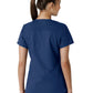 Women's Four-Pocket V-Neck Knit Panel Top - C12313 - Navy