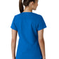 Women's Four-Pocket V-Neck Knit Panel Top - C12313 - Royal