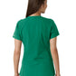 Women's Notch Neck Tunic Knit Panel Top - C12413 - Hunter