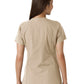 Women's Notch Neck Tunic Knit Panel Top - C12413 - Khaki