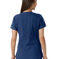 Women's Notch Neck Tunic Knit Panel Top - C12413 - Navy