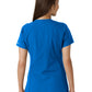 Women's Notch Neck Tunic Knit Panel Top - C12413 - Royal