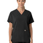 Women's Four-Pocket Oversized V-Neck Top - C13110 - Black
