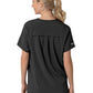 Women's Four-Pocket Oversized V-Neck Top - C13110 - Black