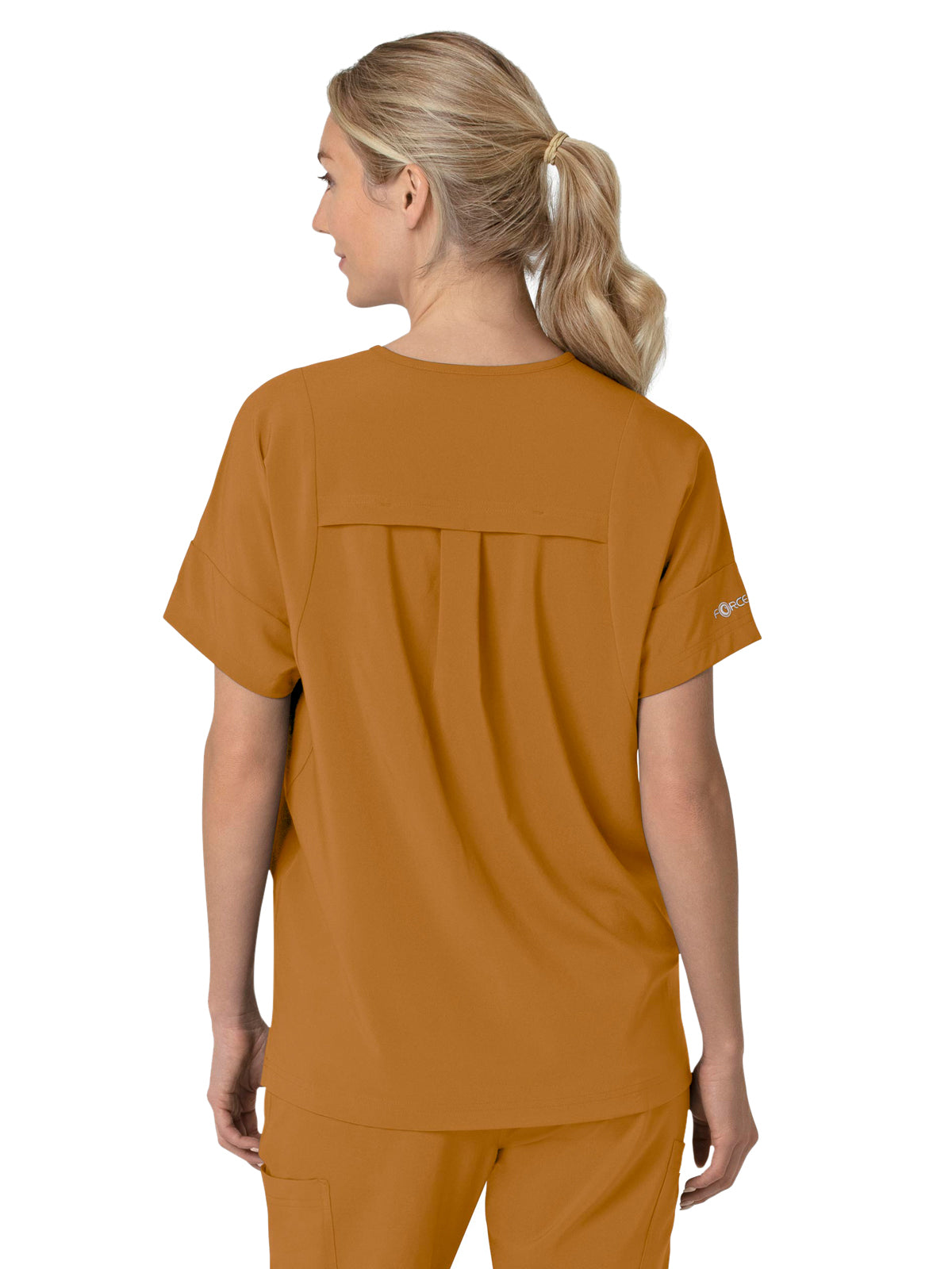 Women's Four-Pocket Oversized V-Neck Top - C13110 - Fox Brown