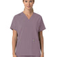 Women's Four-Pocket Oversized V-Neck Top - C13110 - Lavender Mist