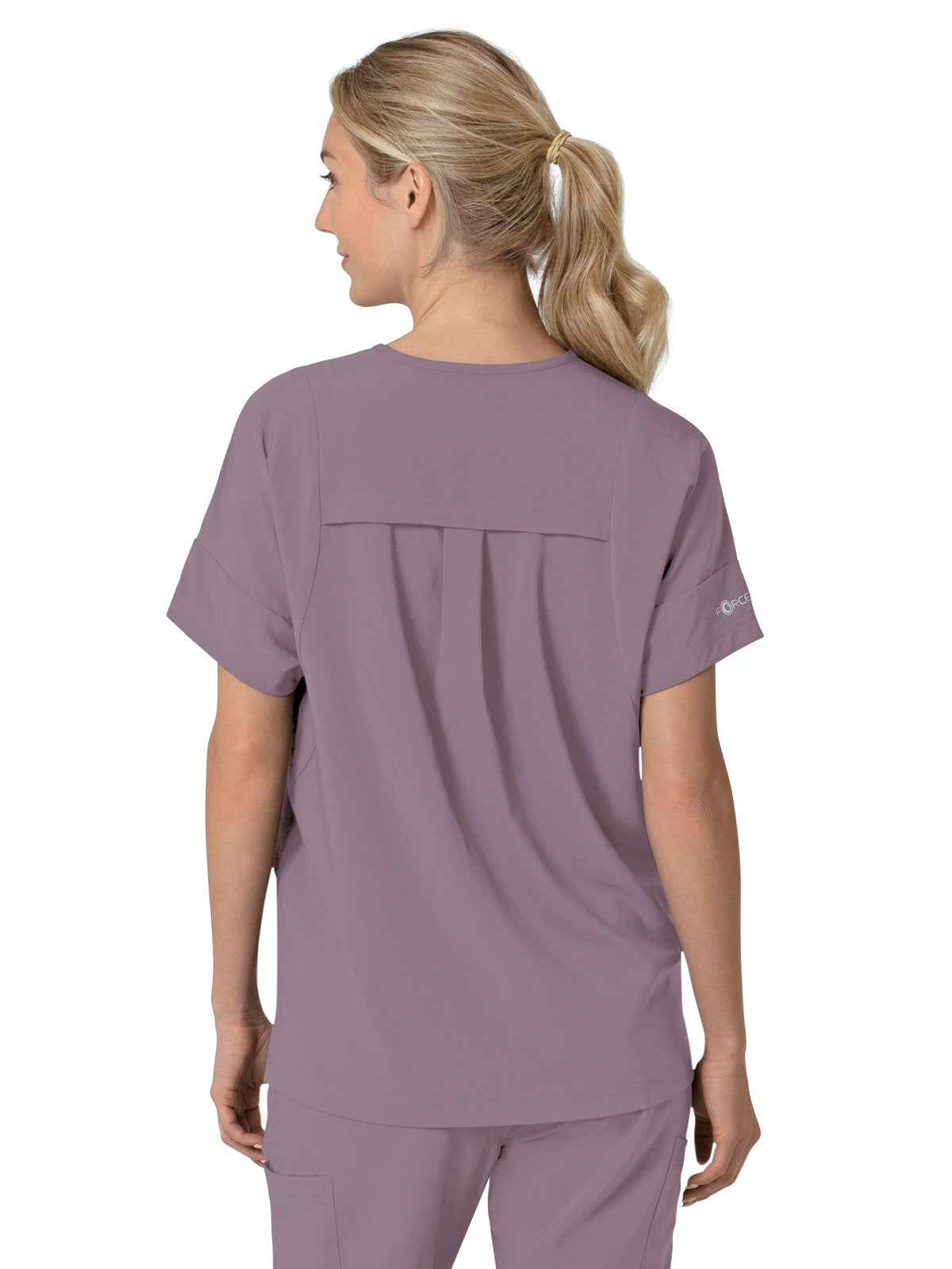 Women's Four-Pocket Oversized V-Neck Top - C13110 - Lavender Mist