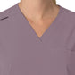 Women's Four-Pocket Oversized V-Neck Top - C13110 - Lavender Mist