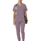 Women's Four-Pocket Oversized V-Neck Top - C13110 - Lavender Mist