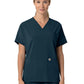 Women's Four-Pocket Oversized V-Neck Top - C13110 - Navy