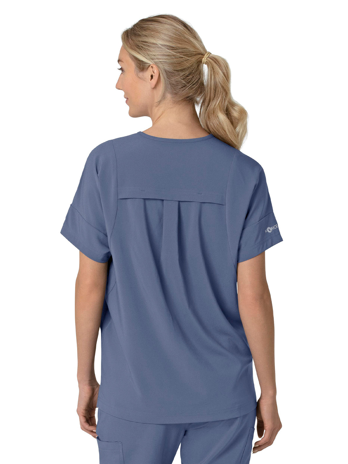 Women's Four-Pocket Oversized V-Neck Top - C13110 - Riverside