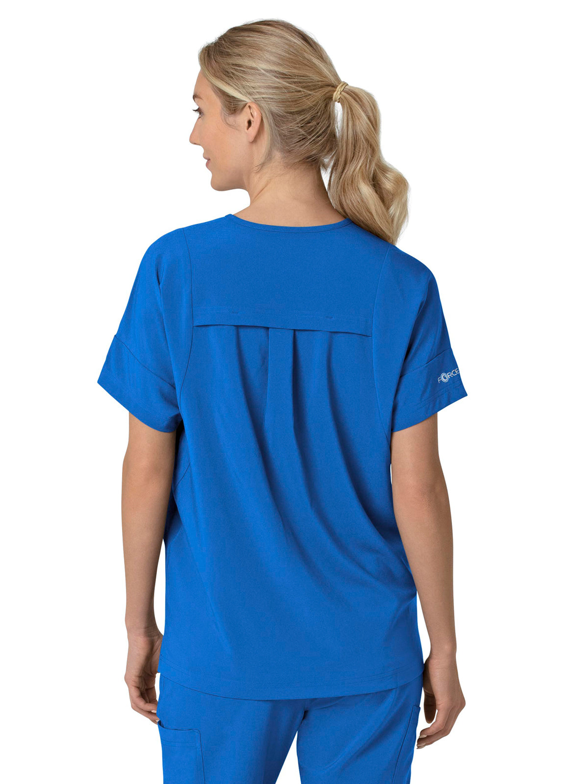 Women's Four-Pocket Oversized V-Neck Top - C13110 - Royal