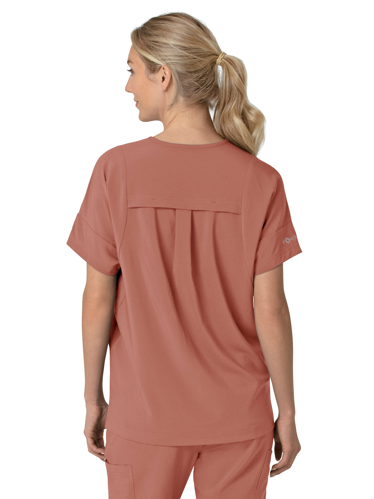 Women's Four-Pocket Oversized V-Neck Top - C13110 - Wildrose