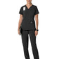 Women's Three-Pocket Flex Panel V-Neck Top - C13210 - Black