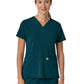 Women's Three-Pocket Flex Panel V-Neck Top - C13210 - Caribbean
