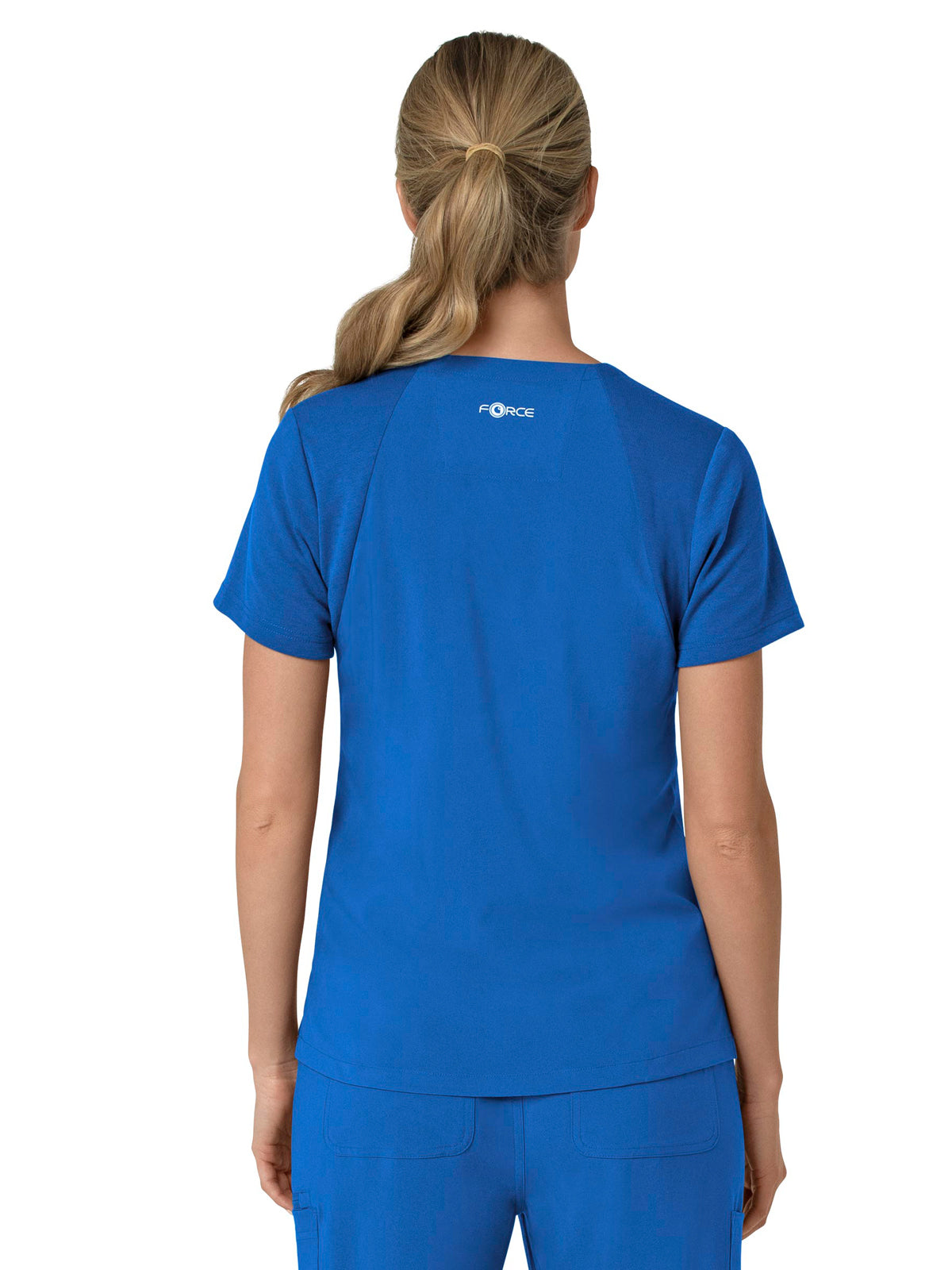 Women's Three-Pocket Flex Panel V-Neck Top - C13210 - Royal