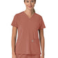 Women's Three-Pocket Flex Panel V-Neck Top - C13210 - Wildrose
