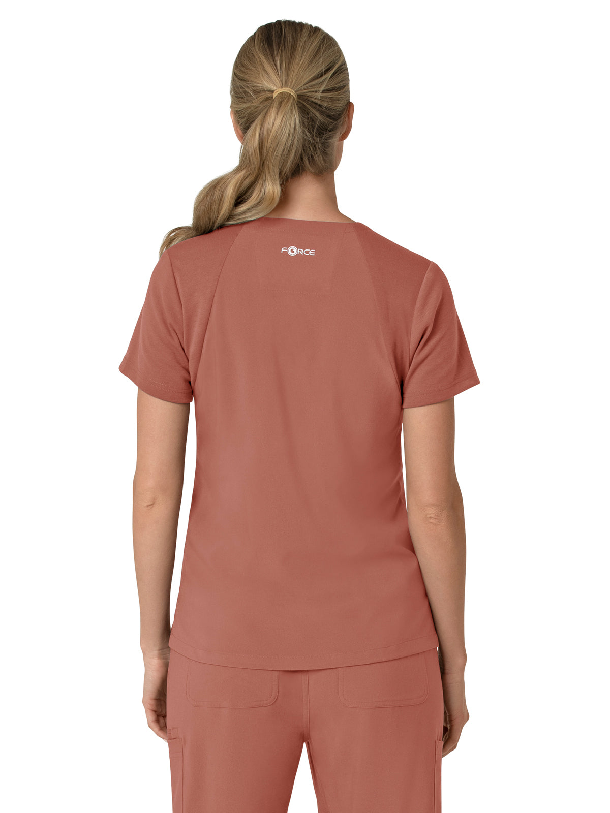 Women's Three-Pocket Flex Panel V-Neck Top - C13210 - Wildrose