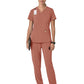 Women's Three-Pocket Flex Panel V-Neck Top - C13210 - Wildrose