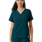 Women's Knit Panel Top - C13310 - Caribbean