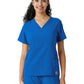 Women's Knit Panel Top - C13310 - Royal