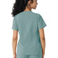 Women's Knit Panel Top - C13310 - Summer Blue