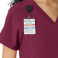 Women's Knit Panel Top - C13310 - Wine