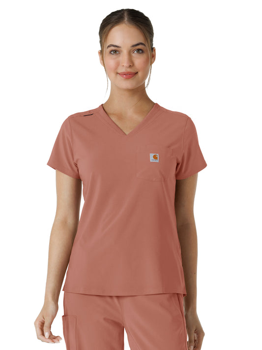 Women's One-Pocket Tuck-In Top - C13410 - Wildrose