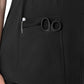 Women's Four-Pocket Henley Maternity Top - C14113 - Black