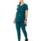 Women's Four-Pocket Henley Maternity Top - C14113 - Caribbean