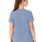 Women's Four-Pocket Henley Maternity Top - C14113 - Ceil Blue