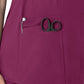 Women's Four-Pocket Henley Maternity Top - C14113 - Wine
