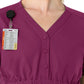 Women's Four-Pocket Henley Maternity Top - C14113 - Wine