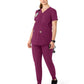 Women's Four-Pocket Henley Maternity Top - C14113 - Wine