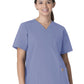 Unisex Seven-Pocket Modern Fit V-Neck Top - C15013 - Ceil Blue