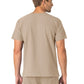 Unisex Seven-Pocket Modern Fit V-Neck Top - C15013 - Khaki