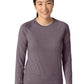 Women's Performance Long Sleeve Tee - C31009 - Black Plum Heather