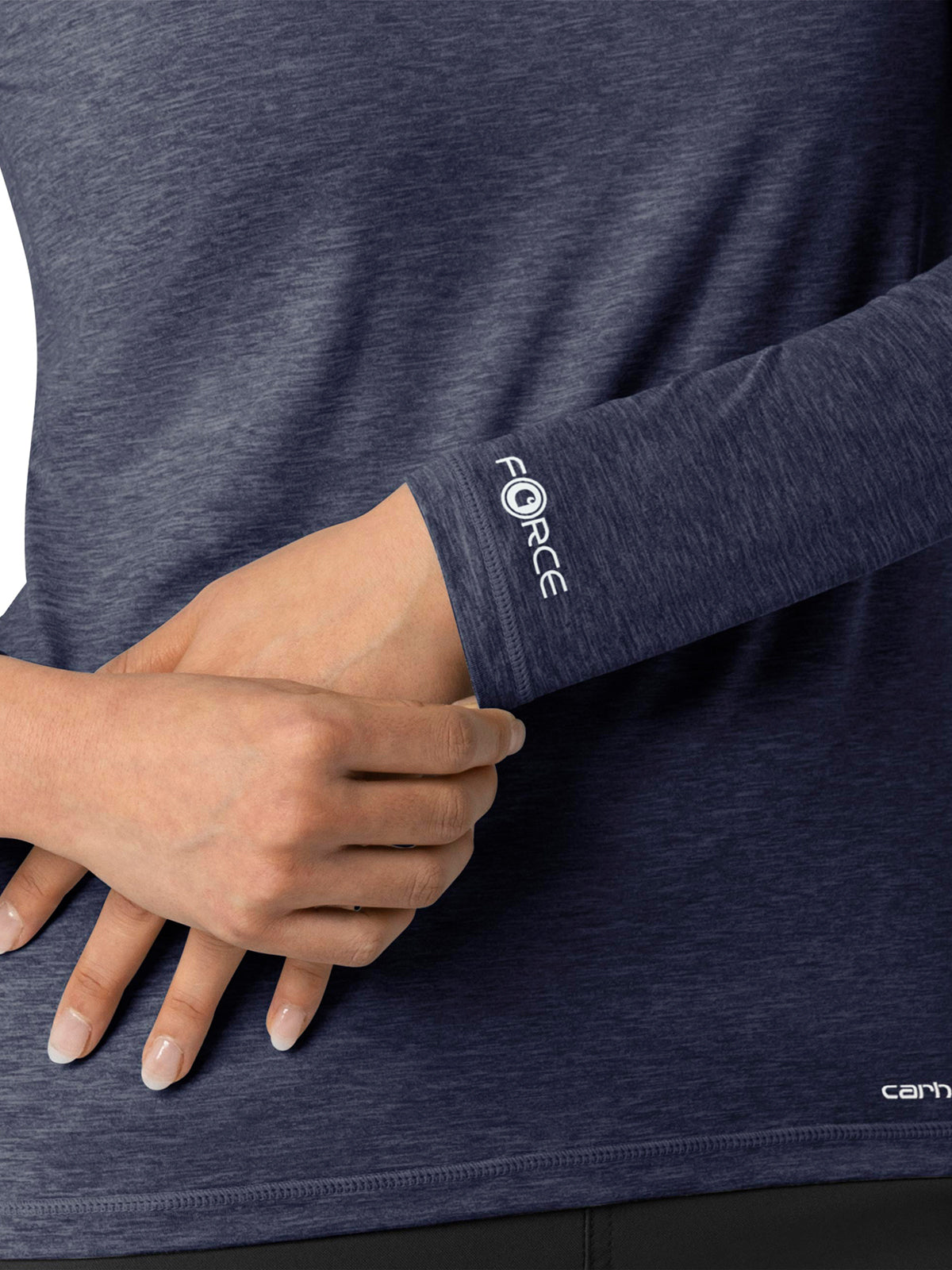 Women's Performance Long Sleeve Tee - C31009 - Navy Heather