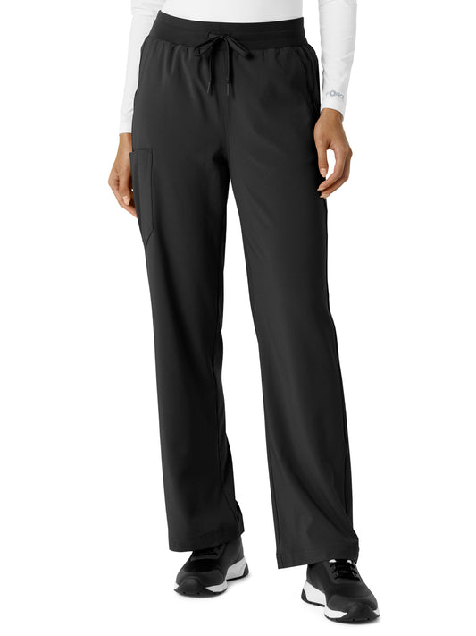Women's Six-Pocket Boot Cut Pant - C53310 - Black