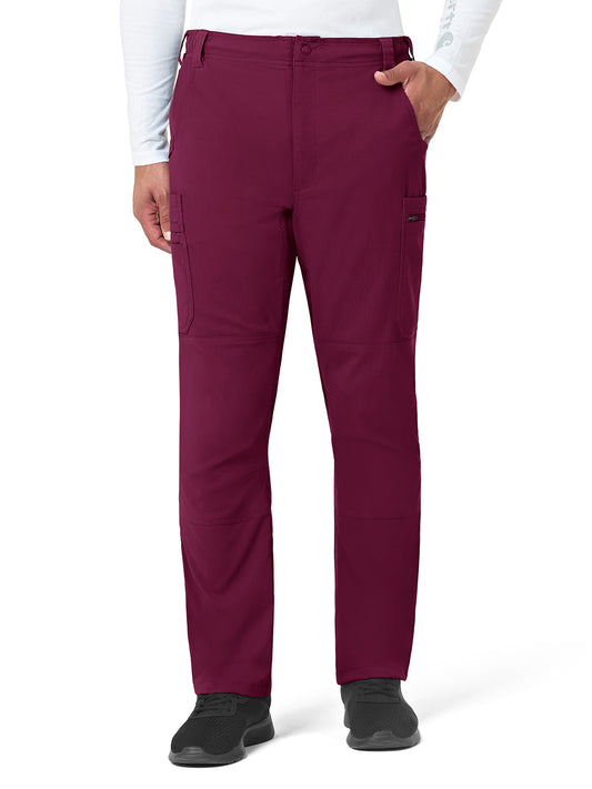 Men's Ten-Pocket Straight Leg Cargo Pant - C55037 - Wine