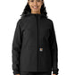 Women's Four-Pocket Bonded Fleece Hoodie - C85023 - Black