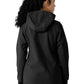 Women's Four-Pocket Bonded Fleece Hoodie - C85023 - Black