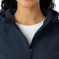 Women's Four-Pocket Bonded Fleece Hoodie - C85023 - Navy