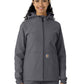 Women's Four-Pocket Bonded Fleece Hoodie - C85023 - Pewter