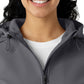 Women's Four-Pocket Bonded Fleece Hoodie - C85023 - Pewter